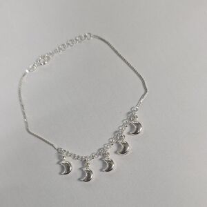 Silver Charm Bracelet with Polished Finish